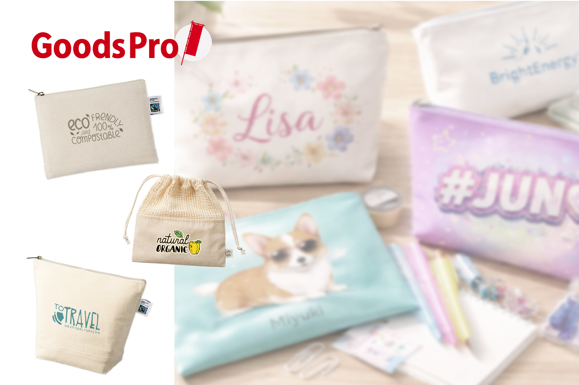 用途から選ぶオリジナル名入れポーチ ノベルティ・物販・推し活での購入ガイド